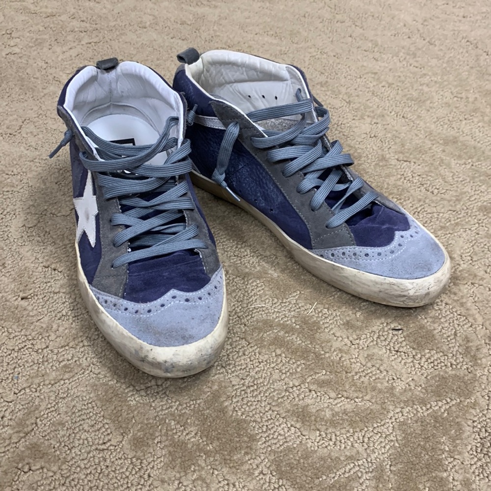 Nordstrom Golden goose midstar sneakers worn once new laces (have originals) 40